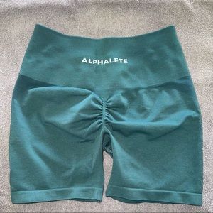 Alphalete Amplify Short Shorts - Pier Blue (Size Small) BRAND NEW
